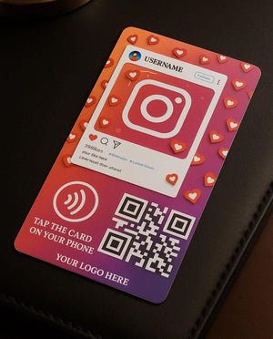 Custom NFC Instagram Tap Card: Social Media Business Card