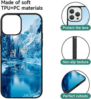 Winter Mountain iPhone & Samsung Case: Personalized TPU Rubber Protection