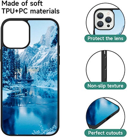 Winter Mountain iPhone & Samsung Case: Personalized TPU Rubber Protection