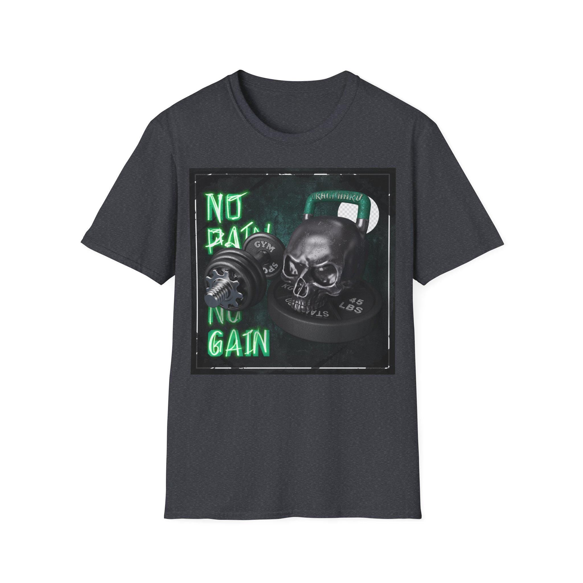 No Pain No Gain Gym T-Shirt | Exclusive Motivational Workout Tee | Push Your Limits