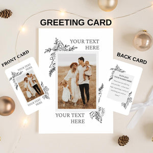 Personalised Photo Wallet Card and Greeting card For Husband, Wife Or Family, Anniversary Photo Gift For Him, Her | Custom Photo and Text