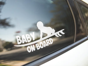 Mom & Baby on Board Car Decal Outdoor Vinyl for car show you love for your baby gift for her to place on the window car
