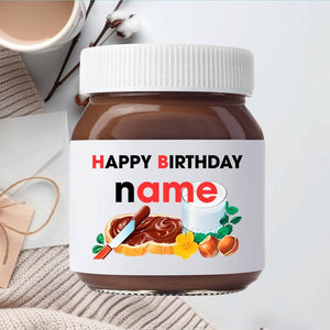 Personalized Chocolate Spread High-Quality Waterproof Label Vinyl Sticker Wedding Valentines Birthday Anniversary Custom Nutella Favors Gift