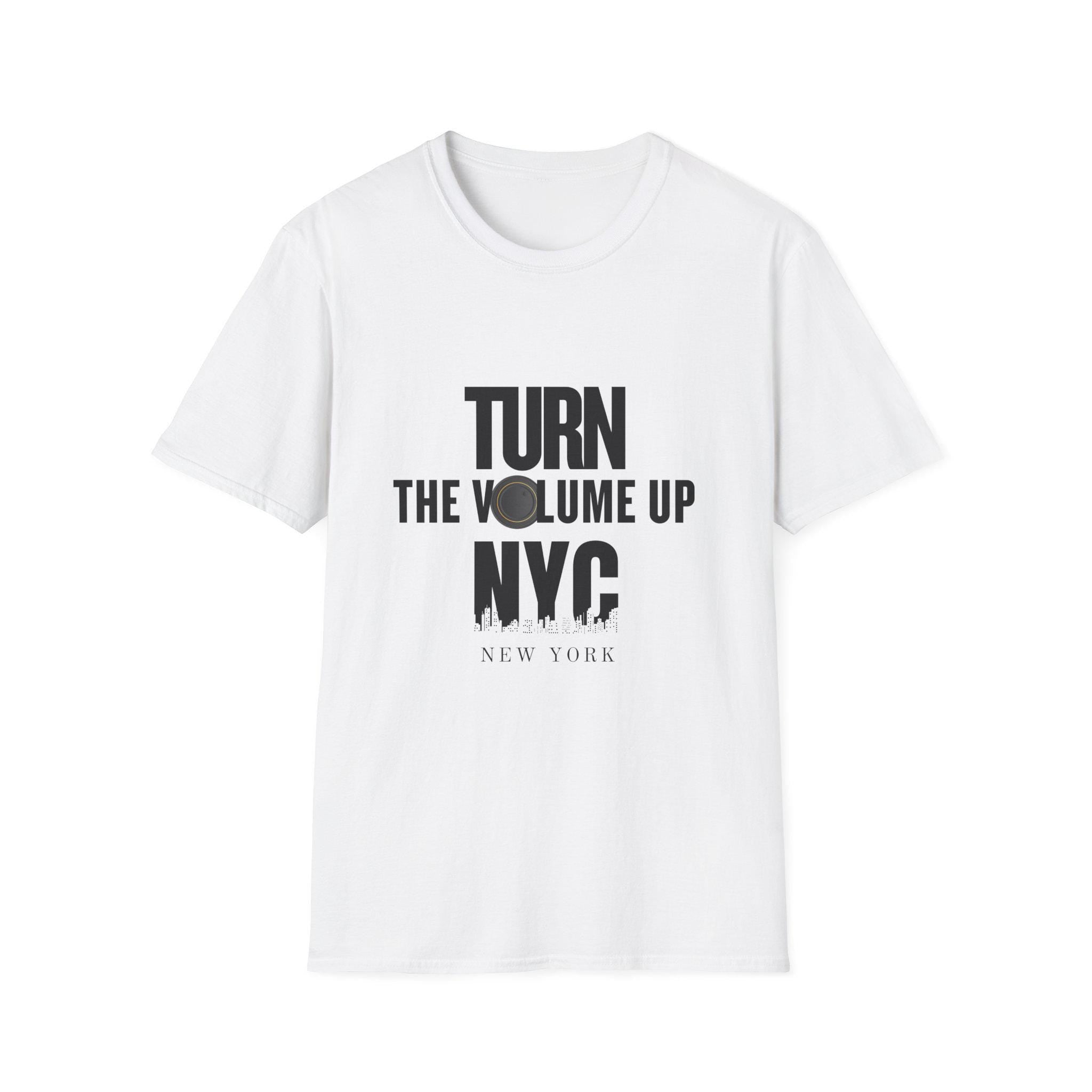 Turn The Volume Up NYC T-Shirt | New York City Typography Tee