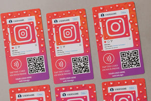 Custom NFC Instagram Tap Card: Social Media Business Card