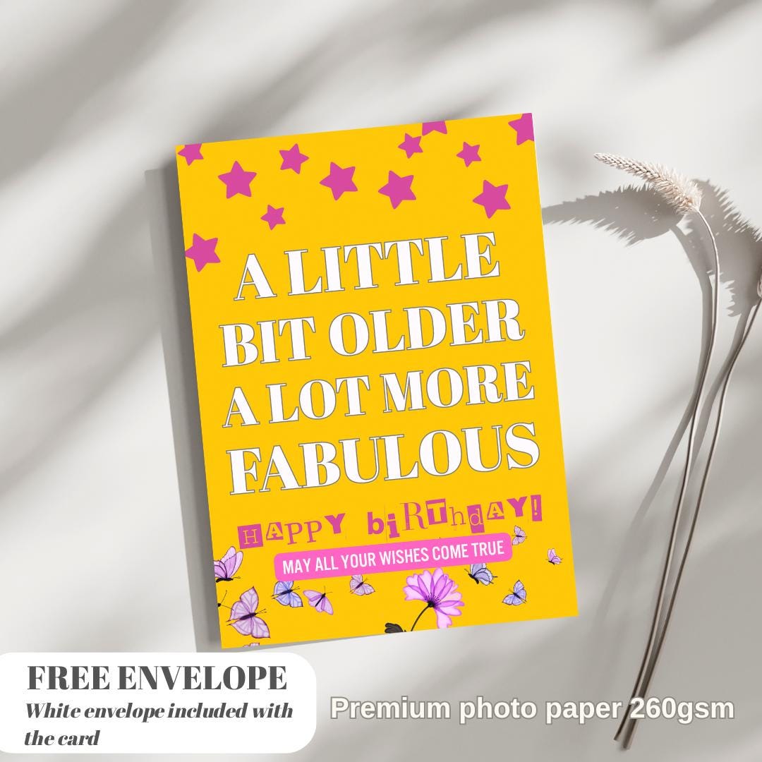 Funny Birthday Cards for Women, Birthday Cards for Women Friend, Funny Birthday Cards