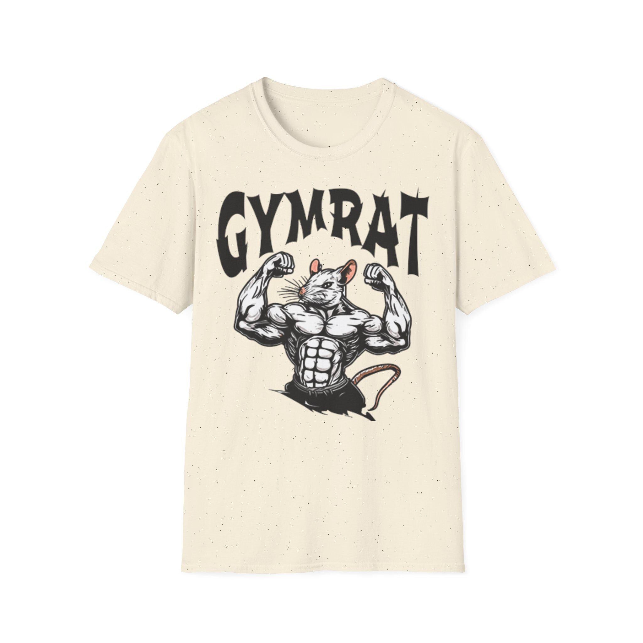 Gym Rat T-Shirt - Best Gym Shirt for Workout Motivation, Unisex Tee for Gym Lovers, Brain Gym Apparel, Fitness Gift, Funny Gym Meme Top, Gym