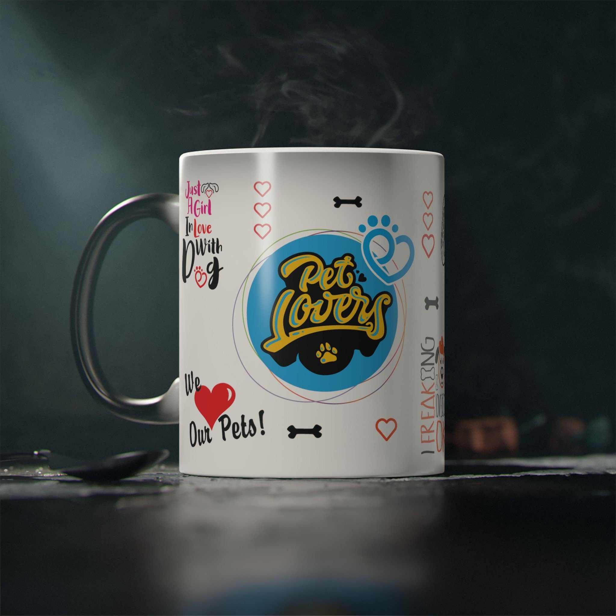 Magical Pet Lover’s Gift Idea: Ceramic Heat Change Mug for Dog Lovers