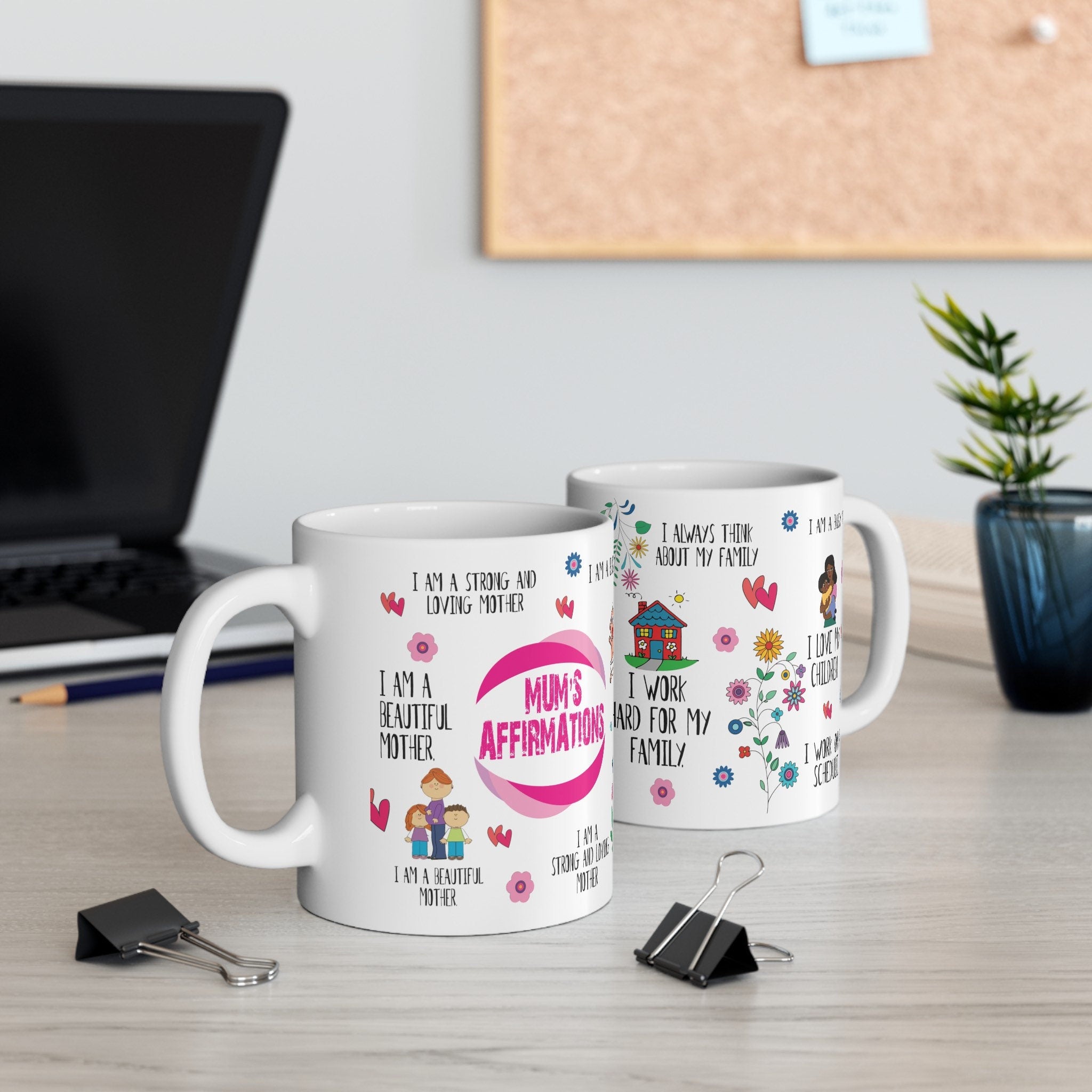 Mum mug Family Affirmation Mug for Her mum mug  - Mug i love my mum and Stay Positive mug Morning Coffee: Mum’s Mindset Gift Mug