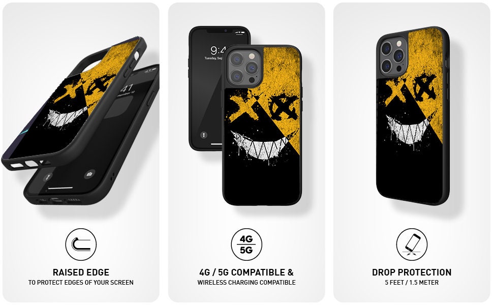 Phone Case, Colors for Your, iPhone 11 | 12| 13 | 14 Pro Max, Samsung, in 2023, Yellow, Black, and White