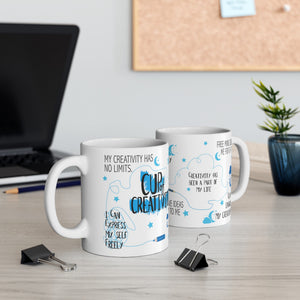 Funny motivational mug for students - Cup of Creativity mug for a Positive Mindset at the Office mug - Perfect Gift for Creatives and Entrep