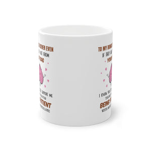 Step Dad, gift mug, crazy funny mug with a cute message, personalized with name, perfect  for him & for her happy
