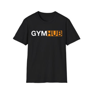 Funny Gym Hub Unisex T-Shirt, Gym Lovers Workout Jersey, Motivation Gift for Gym Freaks, Training Tee for Boyfriend Girlfriend, Creative
