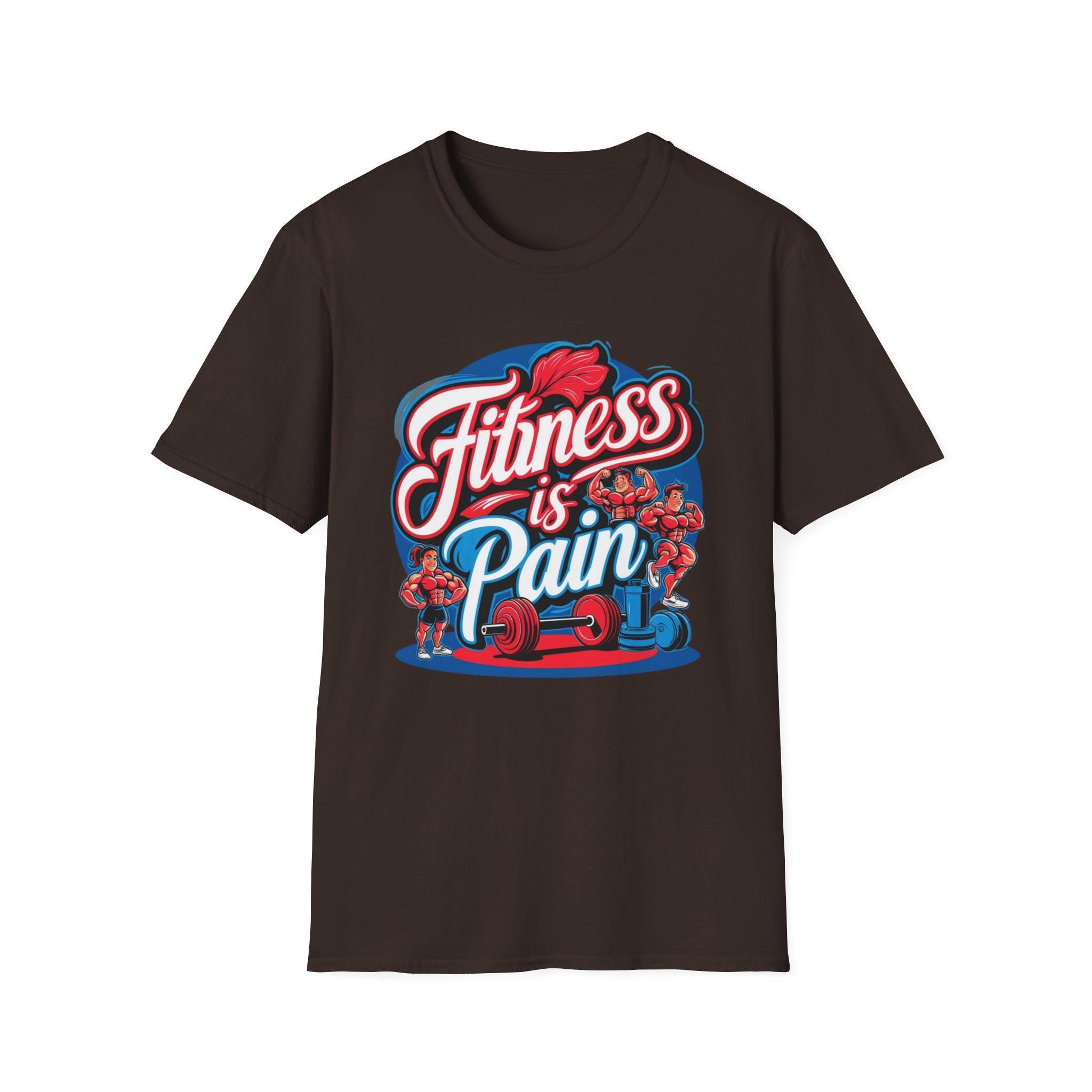 Motivational Gym T-Shirt Fitness is Pain, Progress is Power
