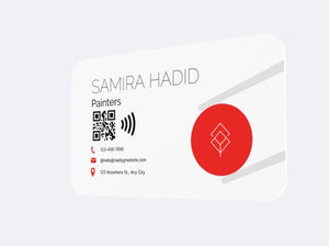 NFC Business Card for Painters: Contactless Digital Tap Card, Custom QR Code