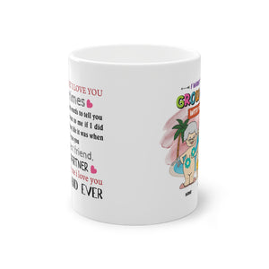 The cup of love Valentine gift mug, crazy funny mug with a cute message, personalized with name, perfect to make for him & for her happy