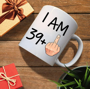 Funny 40th Birthday Gift idea, 11 oz Coffee Mug for Men and Women Turning 40 Years Old as a Joke Birthday Celebration Cup, Dishwasher and Mi