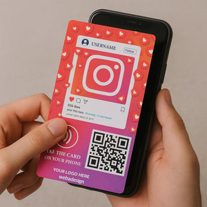 Custom NFC Instagram Tap Card: Social Media Business Card