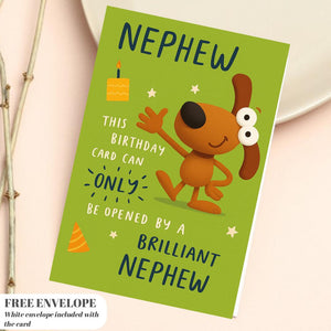 For my nephew Birthday card - nephew Birthday Card Cute nephew birthday cards , card for him greeting card for nephew A5 size