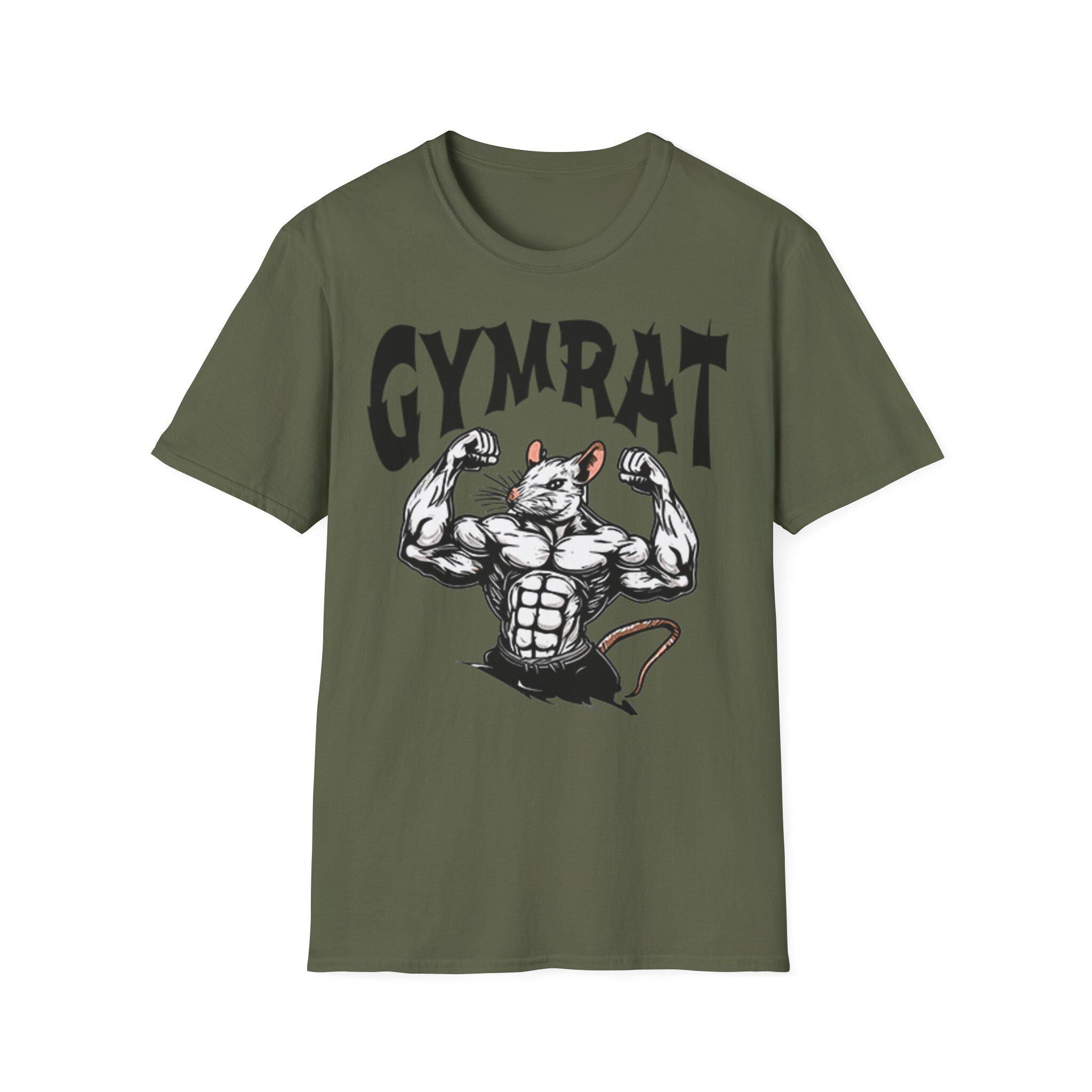 Gym Rat T-Shirt - Best Gym Shirt for Workout Motivation, Unisex Tee for Gym Lovers, Brain Gym Apparel, Fitness Gift, Funny Gym Meme Top, Gym