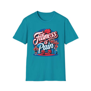 Motivational Gym T-Shirt Fitness is Pain, Progress is Power