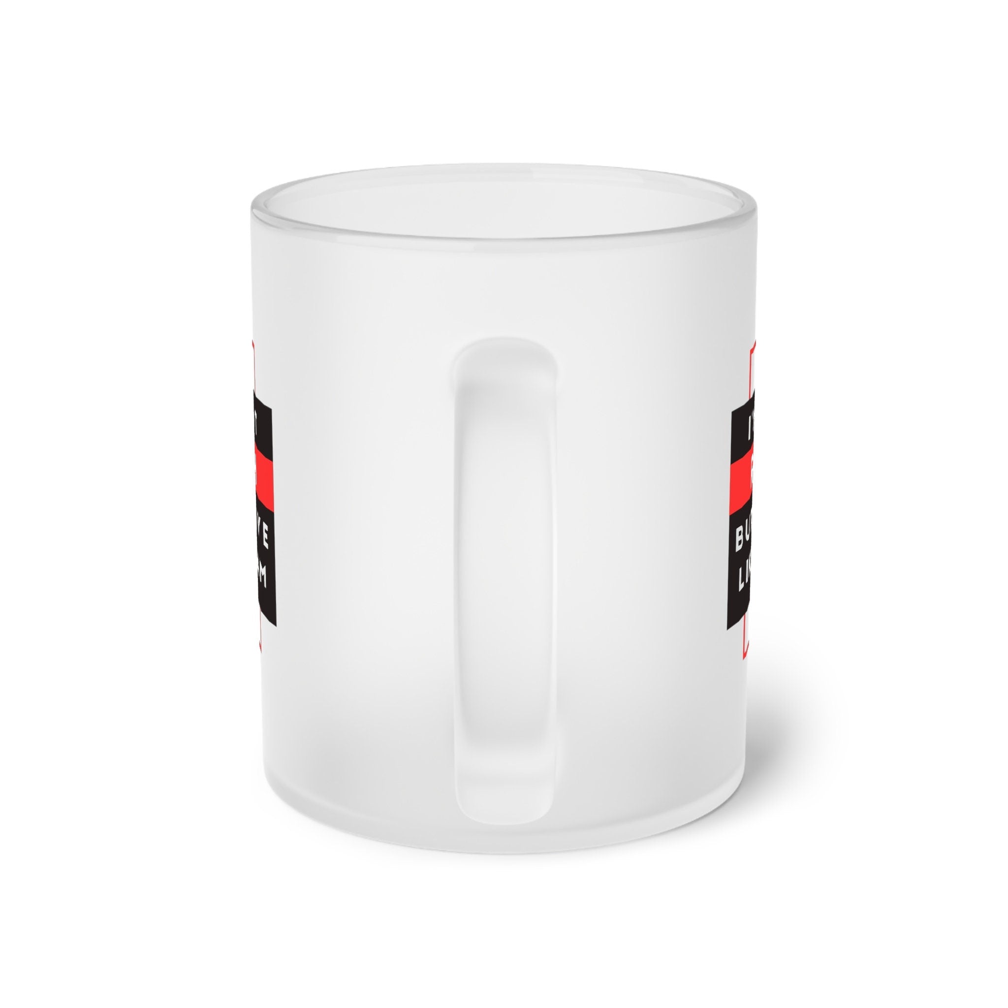 Frosted Glass Mug I'm Not Rich, But I Live Like I Am  Glass Mug