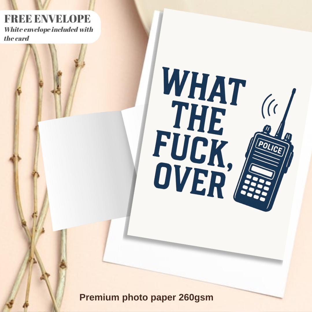 funny greeting card / what the fuck, over / encouragement card / coworker leaving / loss of job / snarky humor / thinking of you