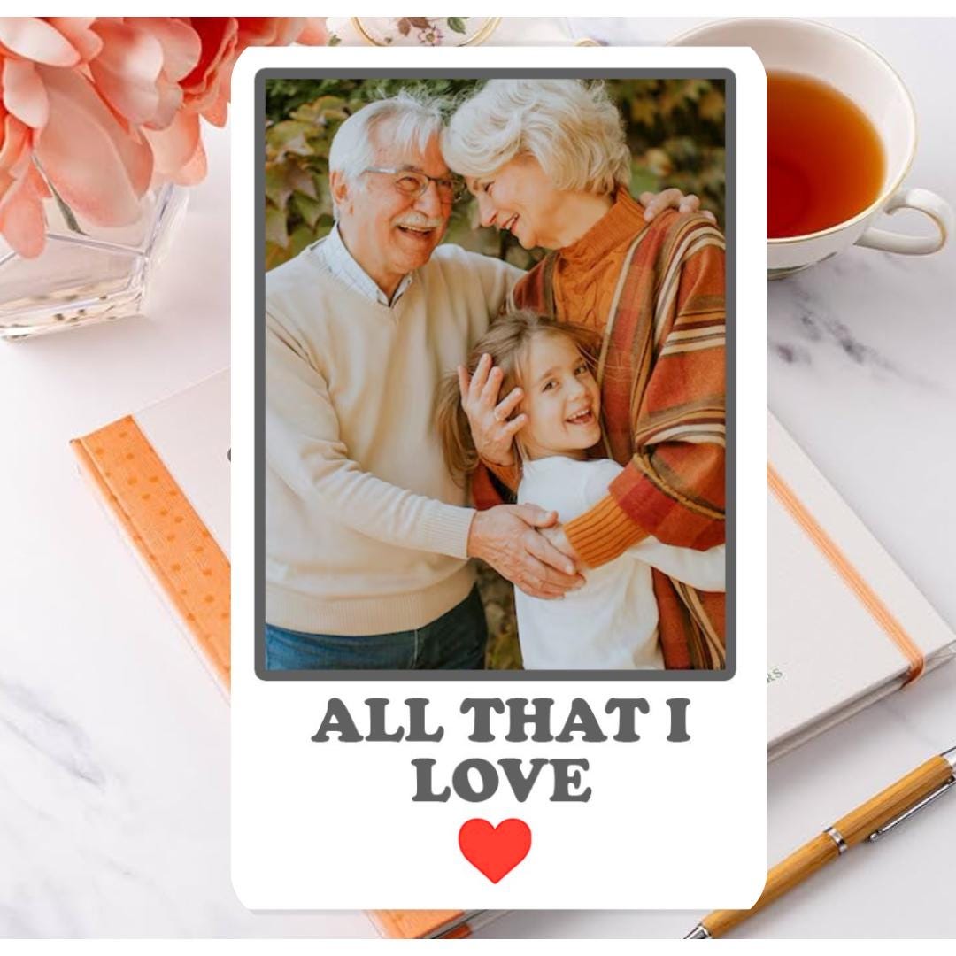 Personalized Photo Wallet Card: PVC Anniversary Keepsake Gift