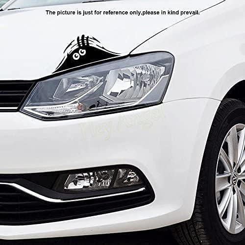 3D Peeking Monster Car Sticker: Funny Cartoon Vinyl Decal