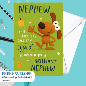 For my nephew Birthday card - nephew Birthday Card Cute nephew birthday cards , card for him greeting card for nephew A5 size