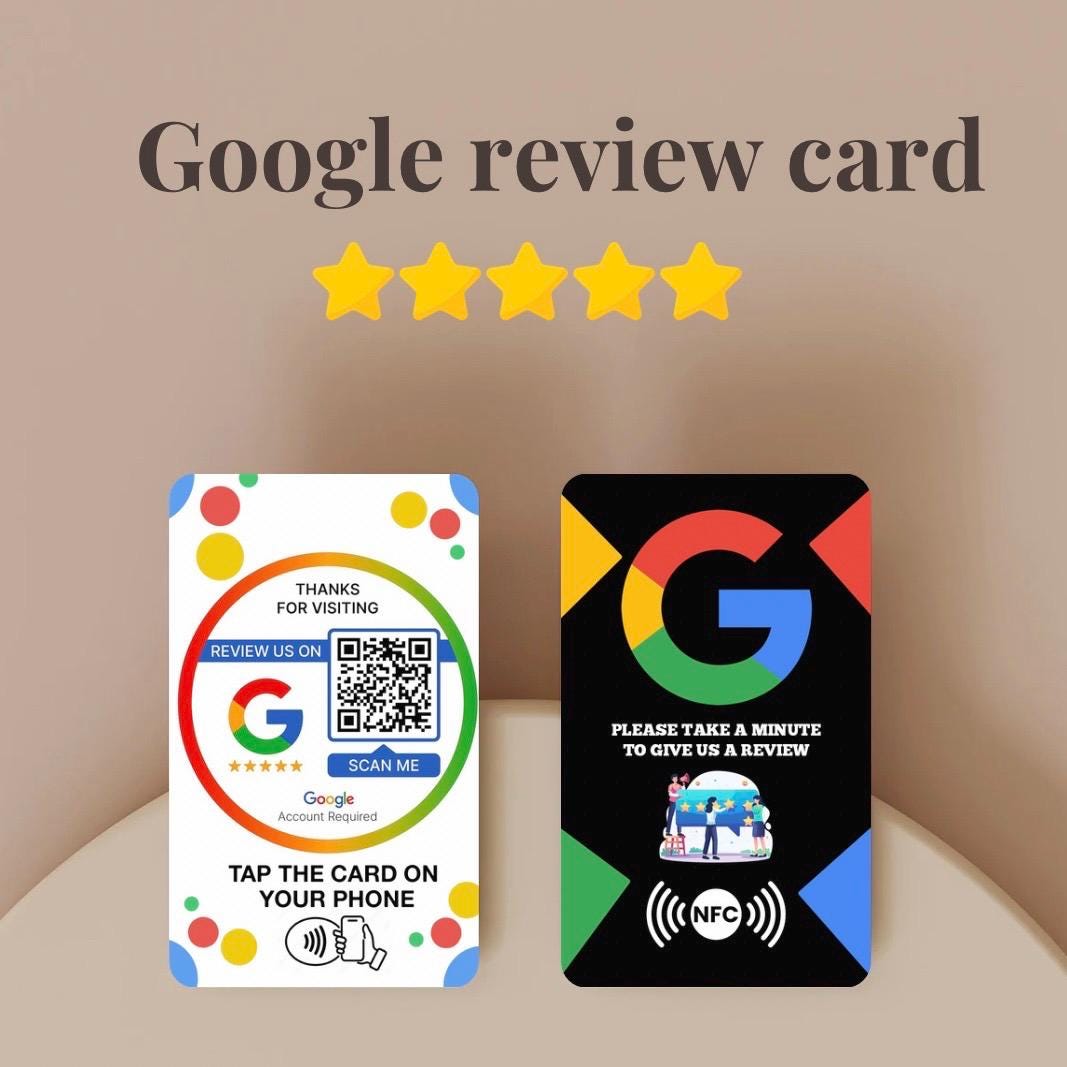 Google Review Tap Card: Instant Customer Reviews - Scan or Tap