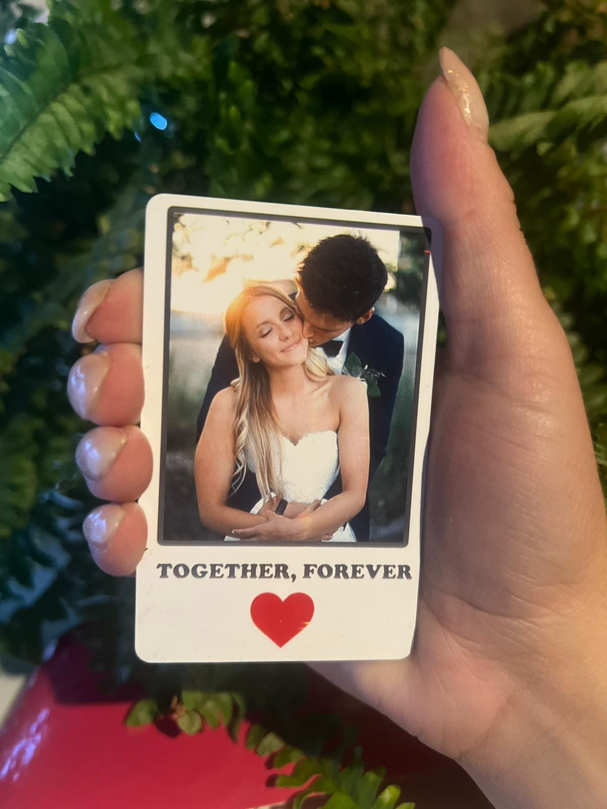 Personalise PVC Photo Wallet Card Forever | For Husband, Wife Or Boyfriend, Girlfriend Anniversary Photo Gift For Him, Her | Modern card
