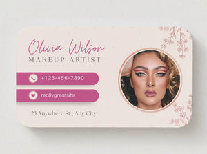 NFC Digital Business Card: Elegant Contactless Card for Beauty Professionals