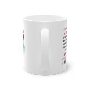 The cup of love Valentine gift mug, crazy funny mug with a cute message, personalized with name, perfect to make for him & for her happy