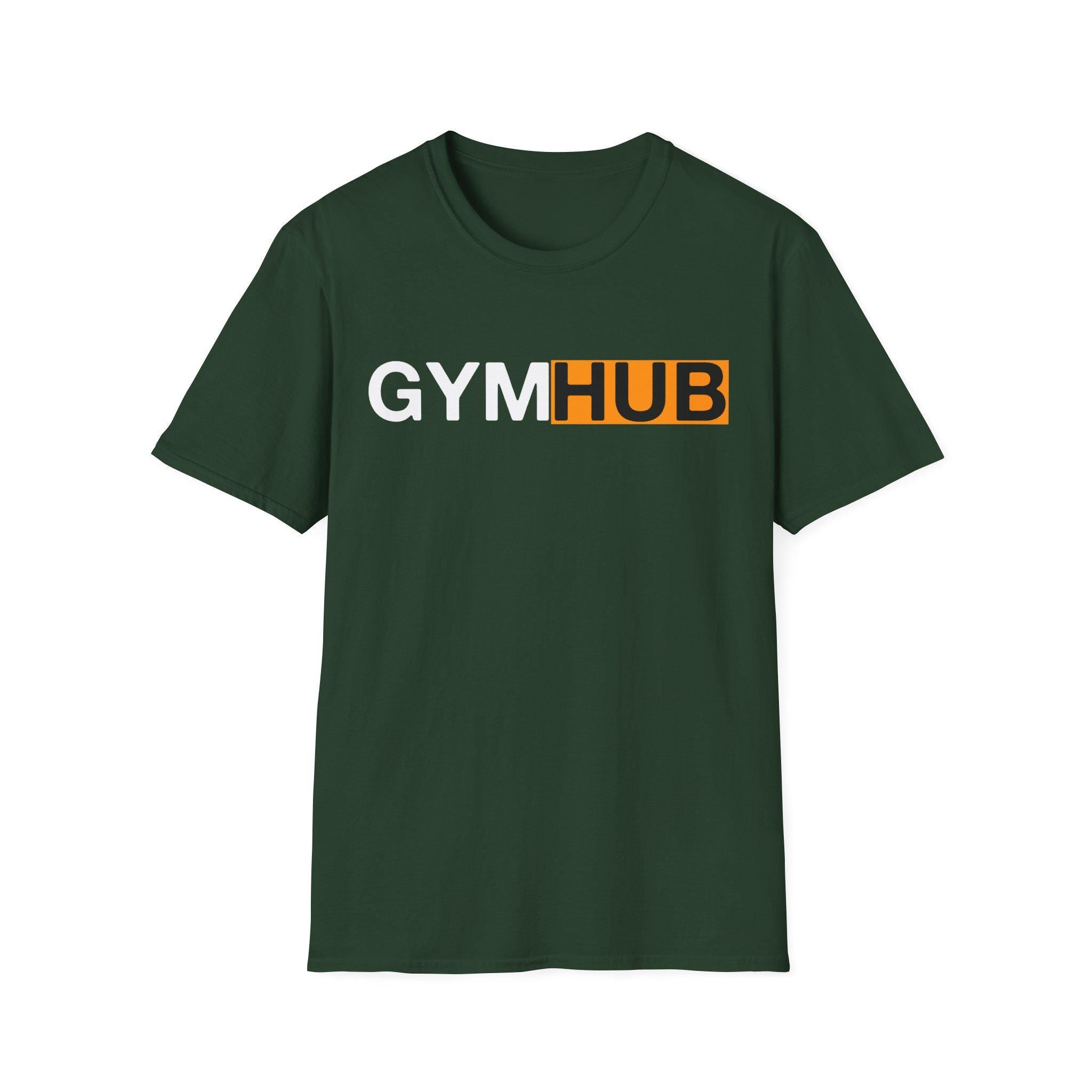 Funny Gym Hub Unisex T-Shirt, Gym Lovers Workout Jersey, Motivation Gift for Gym Freaks, Training Tee for Boyfriend Girlfriend, Creative