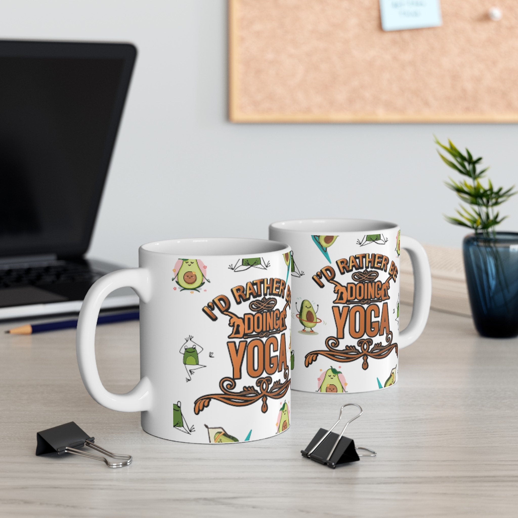 I’d Rather Be Doing Yoga Ceramic Mug: The Perfect Birthday Gift for Her and him