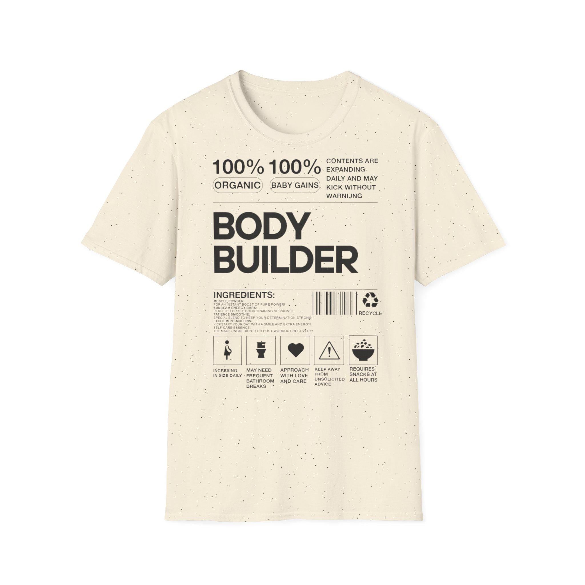 Fitness Workout Reveal T-Shirt, Gym Buddy Maternity Gift, Bodybuilder Pregnancy Announcement Shirt, Weightlifting Baby Announcement Outfit,