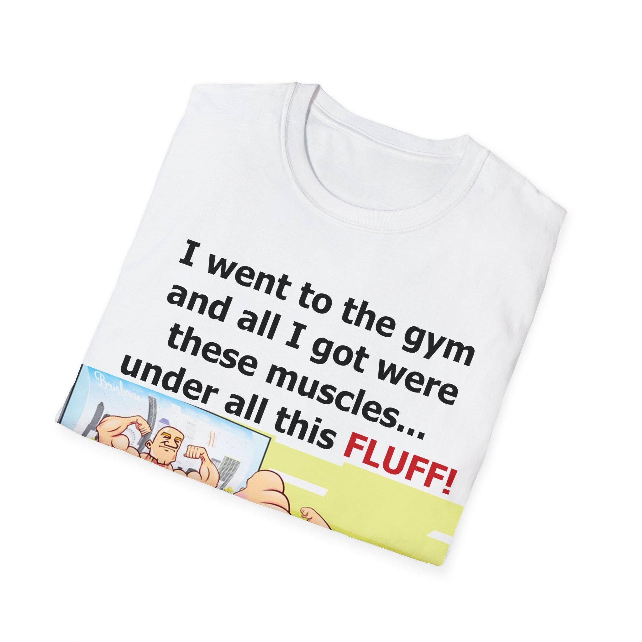 Funny shirt gift for fluffy people with humorous T-Shirt I’m Not Fat, I’m Easy to See shirt for him