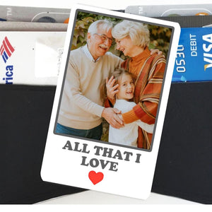 Personalized Photo Wallet Card: PVC Anniversary Keepsake Gift