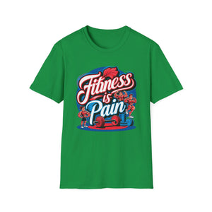 Motivational Gym T-Shirt Fitness is Pain, Progress is Power