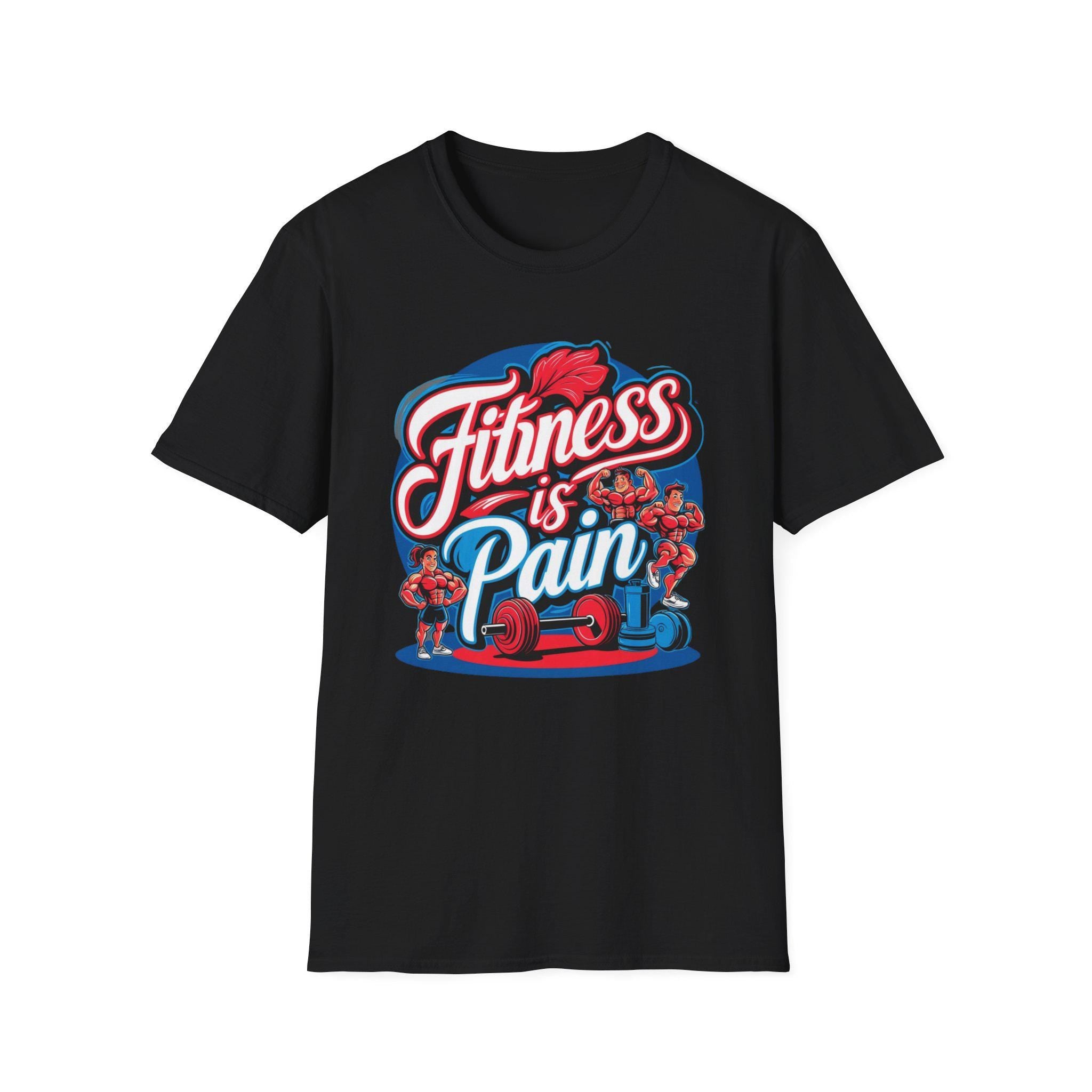 Motivational Gym T-Shirt Fitness is Pain, Progress is Power