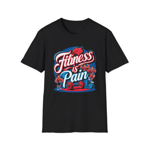 Motivational Gym T-Shirt Fitness is Pain, Progress is Power