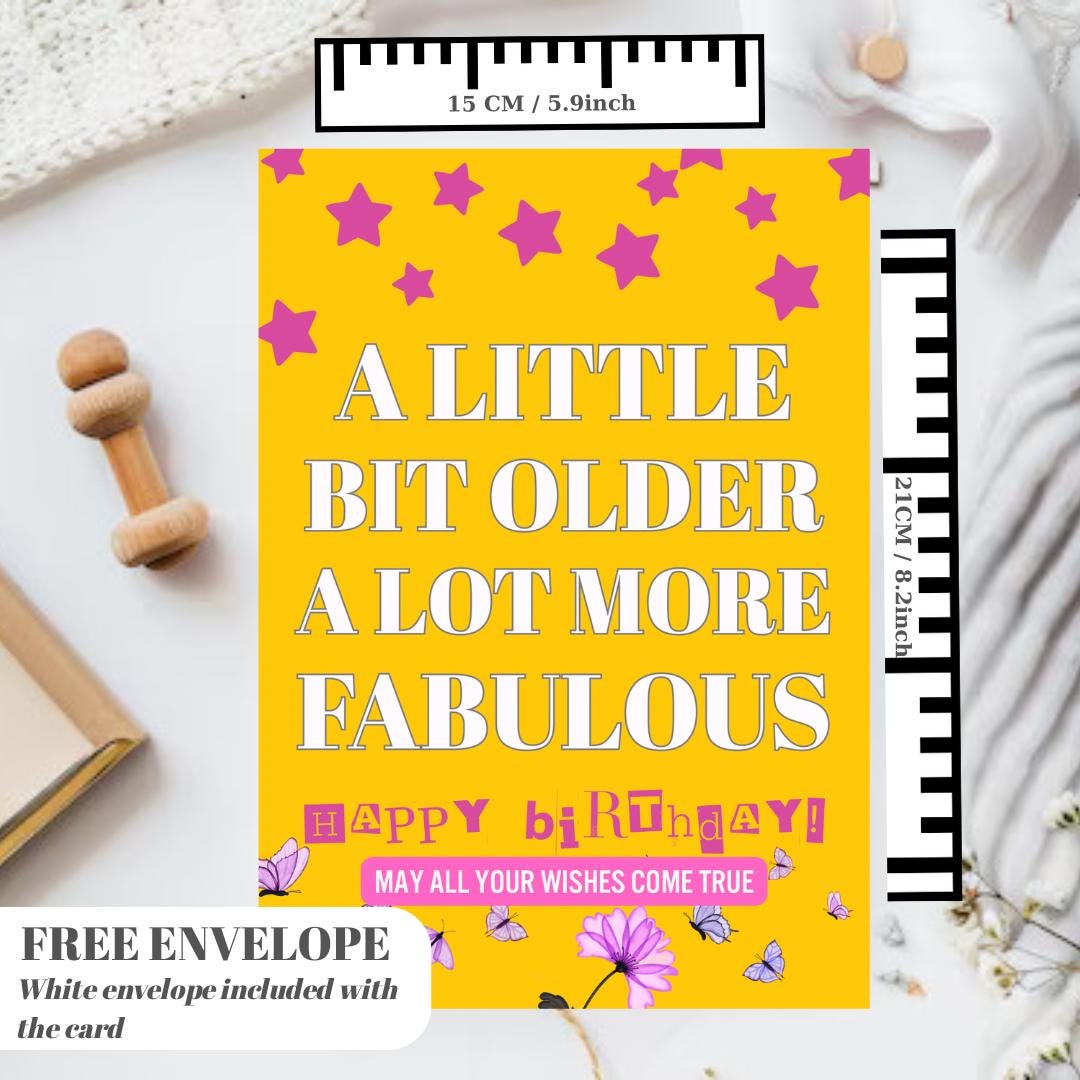 Funny Birthday Cards for Women, Birthday Cards for Women Friend, Funny Birthday Cards