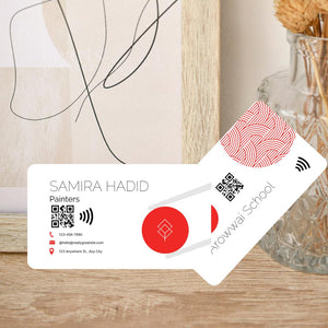 NFC Business Card for Painters: Contactless Digital Tap Card, Custom QR Code