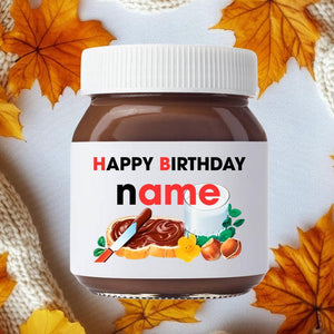 Personalized Chocolate Spread High-Quality Waterproof Label Vinyl Sticker Wedding Valentines Birthday Anniversary Custom Nutella Favors Gift