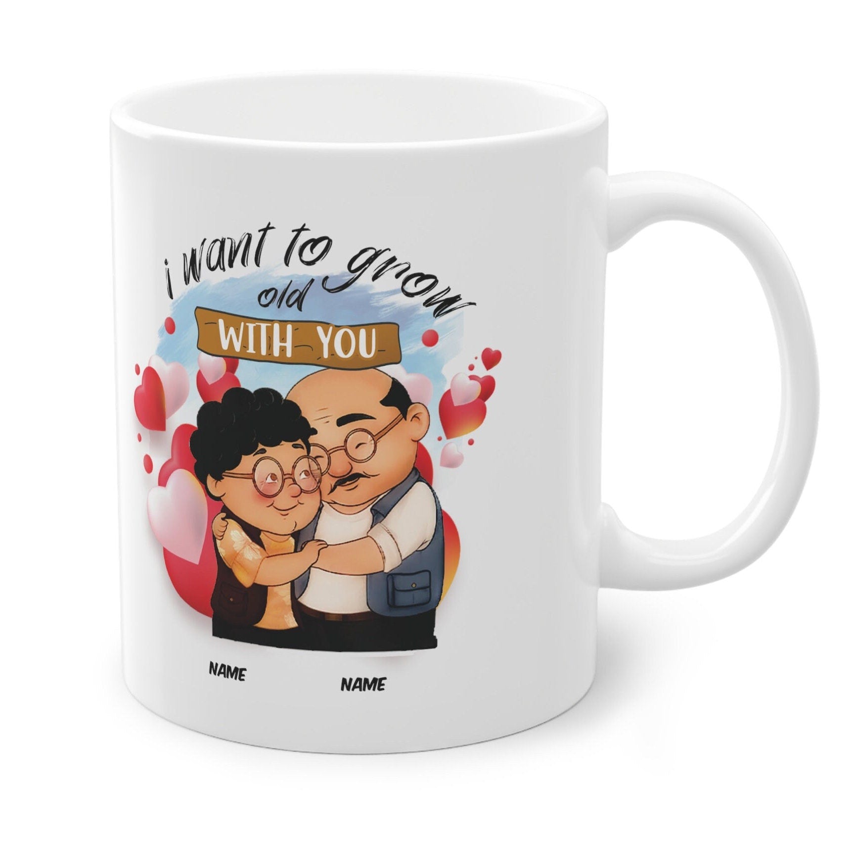 Grow Old With You Mug: Personalized Couple Gift