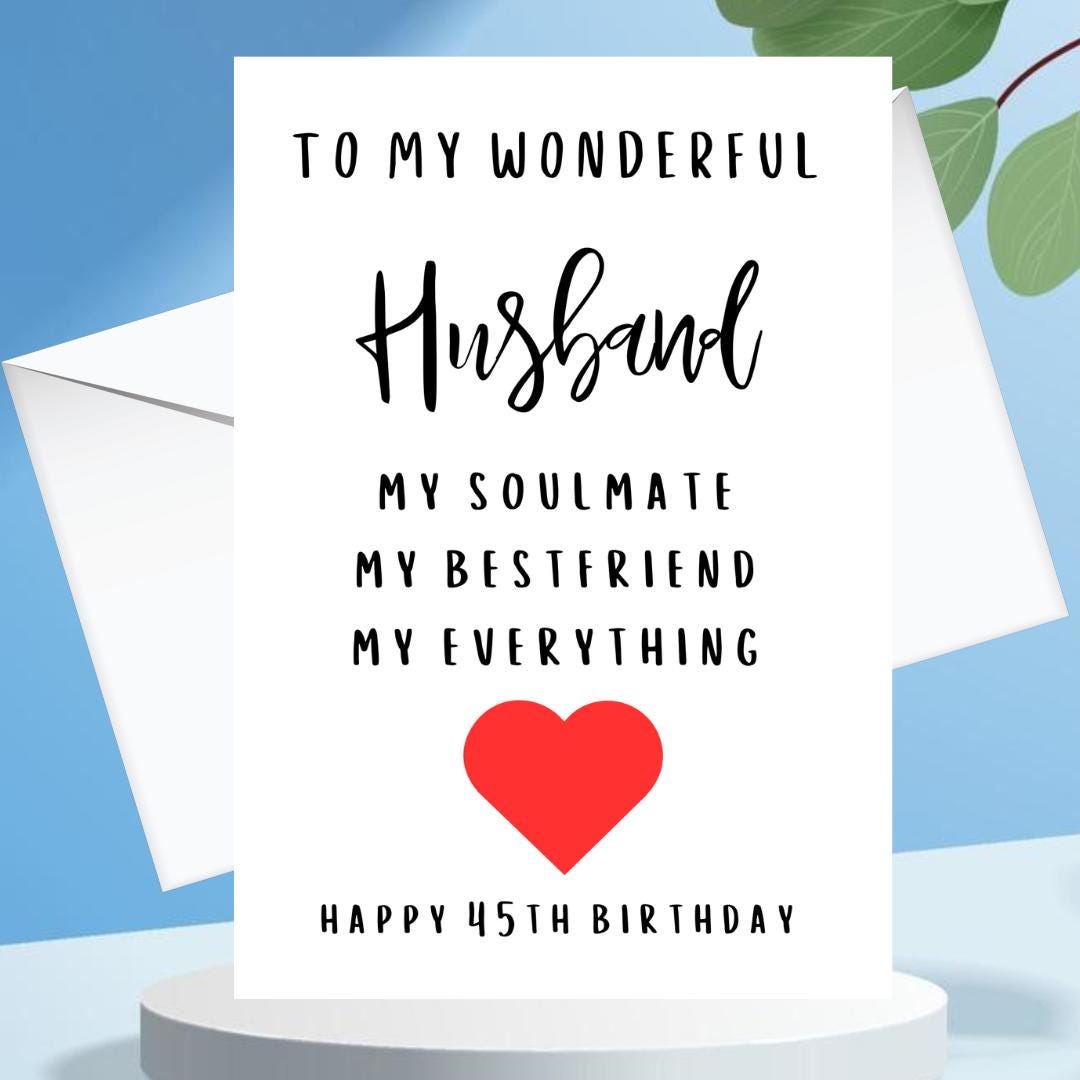 Personalised Husband Birthday Card- Soulmate Greeting Card Customised with Name/ Age For Him 30th 40th 50th 18th 21st 60th 70th