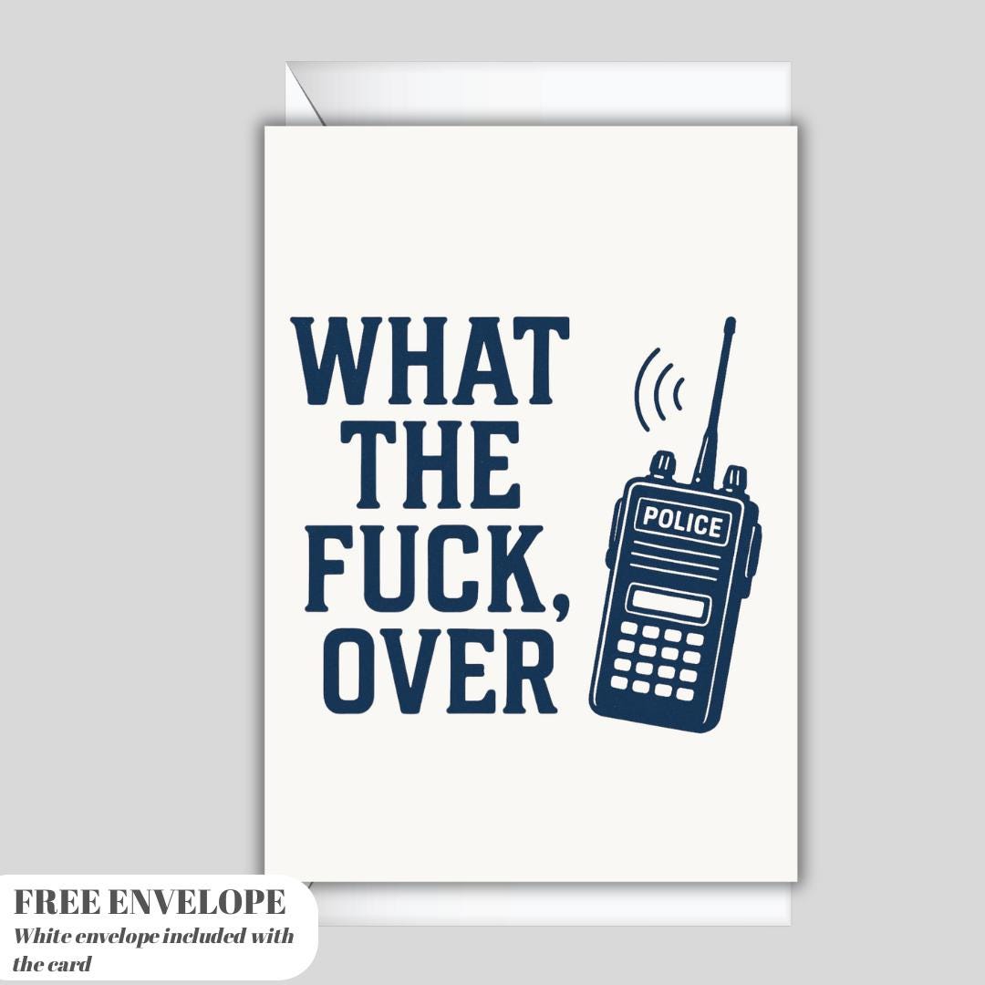 funny greeting card / what the fuck, over / encouragement card / coworker leaving / loss of job / snarky humor / thinking of you