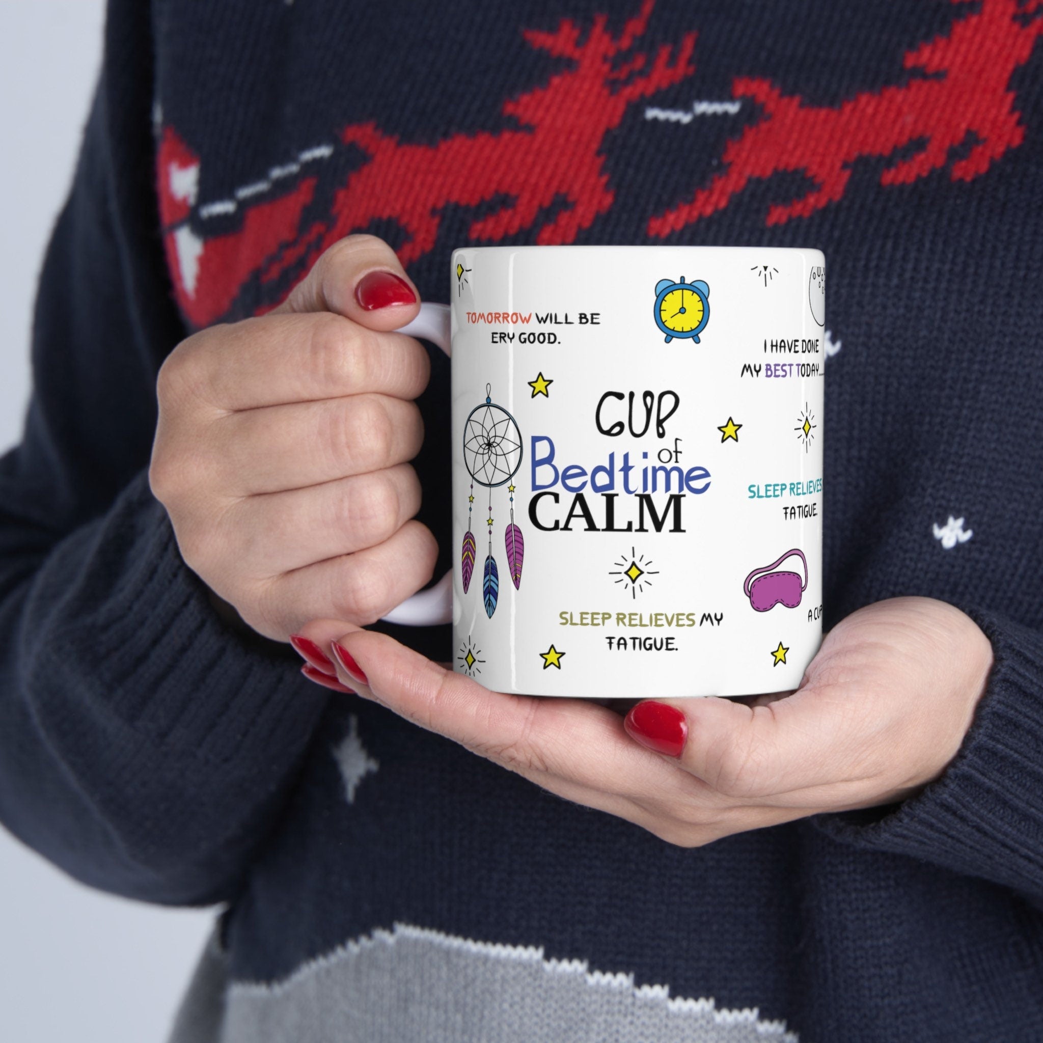 Cup bedtime | mug heat change - Motivational Mug, Law of attraction, Manifest, Affirmation, Positivity gift, Mindset, Motivational Mug.