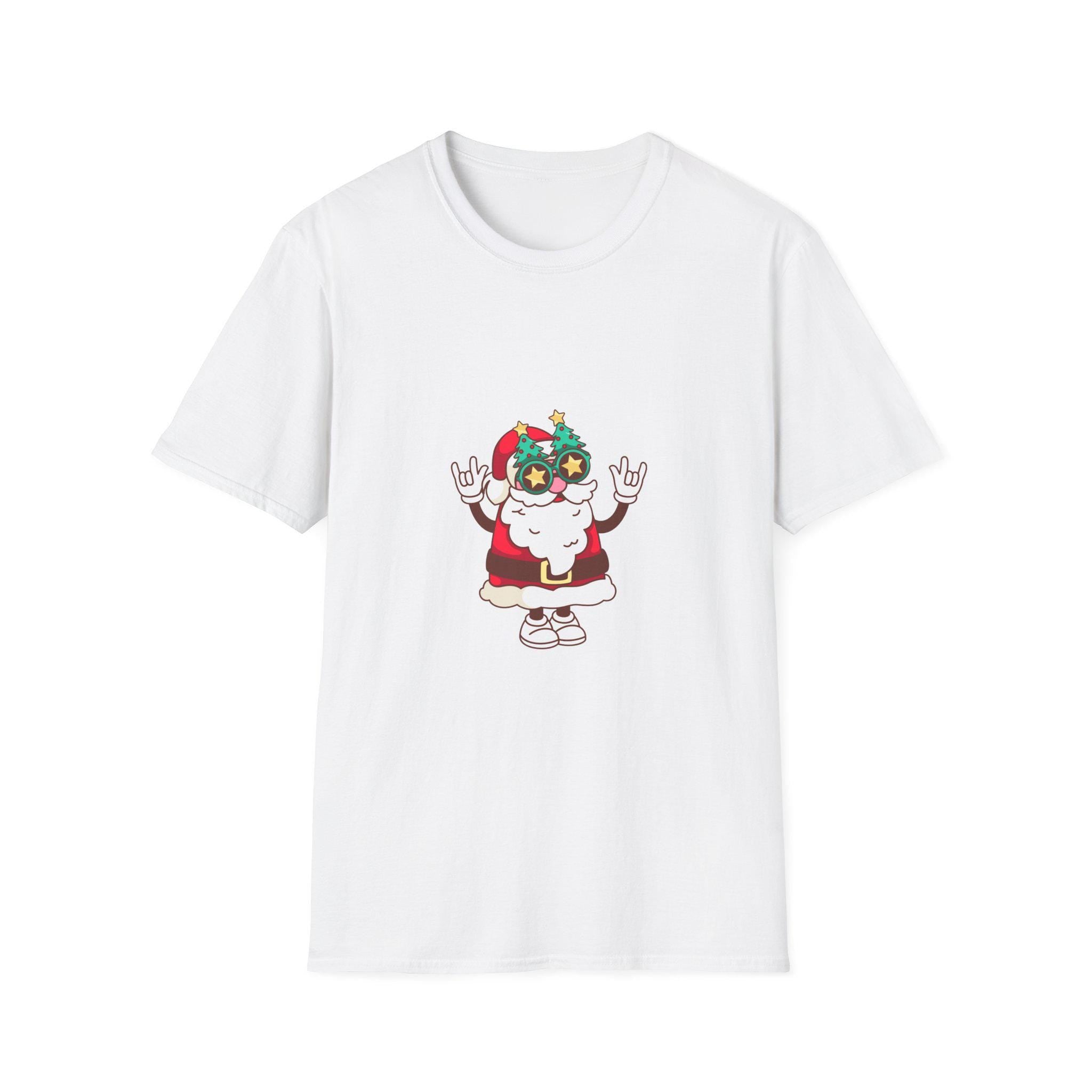 Christmas Santa Funny T-Shirt, Cookies Gift Awesome Unisex Softstyle Tee, Holiday Apparel, Xmas Shirt, Festive Clothing, Winter Top